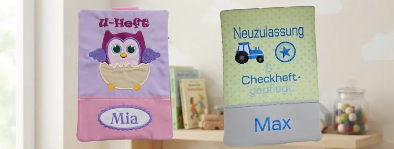 Bestickten U-Heft-Taschen