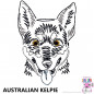 Preview: Impfausweishülle mit Australian Kelpie