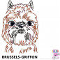 Preview: Impfausweishülle mit Brussels Griffon
