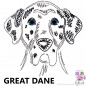 Preview: Impfausweishülle mit Great Dane