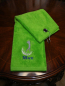 Preview: Golfhandtuch mit eigenem Namen besticken lassen