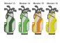 Preview: Golftasche Farbmuster