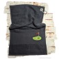 Preview: Golfhandtuch schwarz mit Initialen oder Name