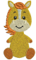 Preview: Kapuzenhandtuch 70x70 cm Pony mit Name bestickt