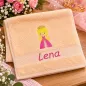 Preview: Handtuch Prinzessin 30 × 50 cm mit Wunschnamen bestickt