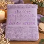 Preview: Handtuch mit Spruch bestickt
