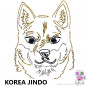 Preview: Impfausweishülle mit Korea Jindo