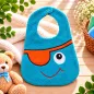 Preview: Baby Lätzchen Pirat aus Baumwolle und Frottee