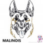 Preview: Impfausweishülle mit Malinois