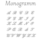 Preview: Schriftart für Monogramm