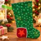 Preview: Nikolausstiefel Ferse Größe S bestickt Weihnachtsdeko