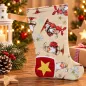 Preview: Nikolausstiefel Ferse Größe S bestickt Weihnachtsdeko