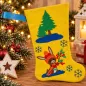 Preview: Nikolausstiefel Hase Größe S bestickt Weihnachtsdeko