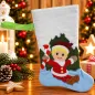Preview: Nikolausstiefel Junge Größe S bestickt Weihnachtsdeko