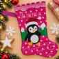 Preview: Nikolausstiefel Pinguin Größe S mit Name Emma