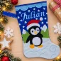Preview: Nikolausstiefel Pinguin Größe S mit Name Julian