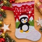 Preview: Nikolausstiefel Pinguin Größe S mit Schriftzug Mama