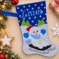 Preview: Nikolausstiefel Schneemann Größe S mit Name Liam