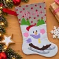 Preview: Nikolausstiefel Schneemann Größe S mit Name Melina