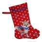 Preview: Nikolausstiefel mit Name Stofffarbe rot