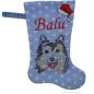 Preview: Nikolausstiefel SHETLAND SHEEPDOG bestickt mit Wunschname