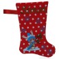 Preview: Nikolausstiefel mit Name Stofffarbe rot