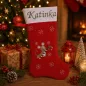 Preview: Nikolausstiefel rot mit Namen