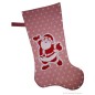 Preview: Nikolausstiefel Weihnachtsmann altrosa