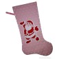 Preview: Nikolausstiefel Weihnachtsmann  rosa