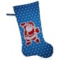 Preview: Nikolausstiefel Weihnachtsmann  türkisblau