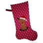 Preview: Nikolaussstiefel Rentier pink