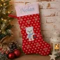 Preview: Bär Nikolausstiefel mit Namen
