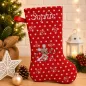 Preview: Nikolausstiefel XXL mit Name Maus