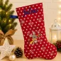 Preview: Bestickte Nikolausstiefel XXL Maus mit Name