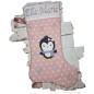 Preview: Pinguin Weihnachtsocken mit Namen