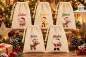 Preview: Weihnachtssäckchen mit Weihnachtsbär und Wunschname bestickbar