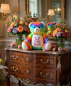 Preview: Personalisierter Regenbogenbär mit individueller Stickerei auf dem Bauch