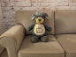 Preview: Stofftier Hund Terrier mit Name, Geburtsdaten und Sternen bestickt