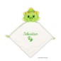 Preview: Schnuffeltuch Dino mit Schreibschrift