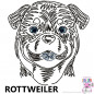 Preview: Impfausweishülle mit Rottweiler