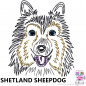 Preview: Impfausweishülle mit Shetland Sheepdog