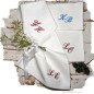 Preview: Stoffservietten Baumwolle mit Monogramm