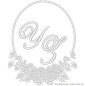 Preview: Stoffservietten Monogrammmuster Y Z