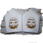 Preview: Stoffservietten Goldhochzeit mit Monogramm und Datum