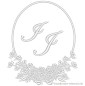 Preview: Stoffservietten Monogrammmuster I J