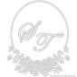 Preview: Stoffservietten Monogrammmuster S T