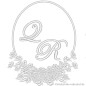 Preview: Stoffservietten Monogrammmuster Q R