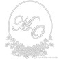 Preview: Stoffservietten Monogrammmuster M O