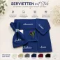 Preview: Stoffservietten Hochzeit Geburtstag Taufe