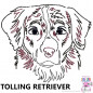 Preview: Impfausweishülle mit Tolling Retriever